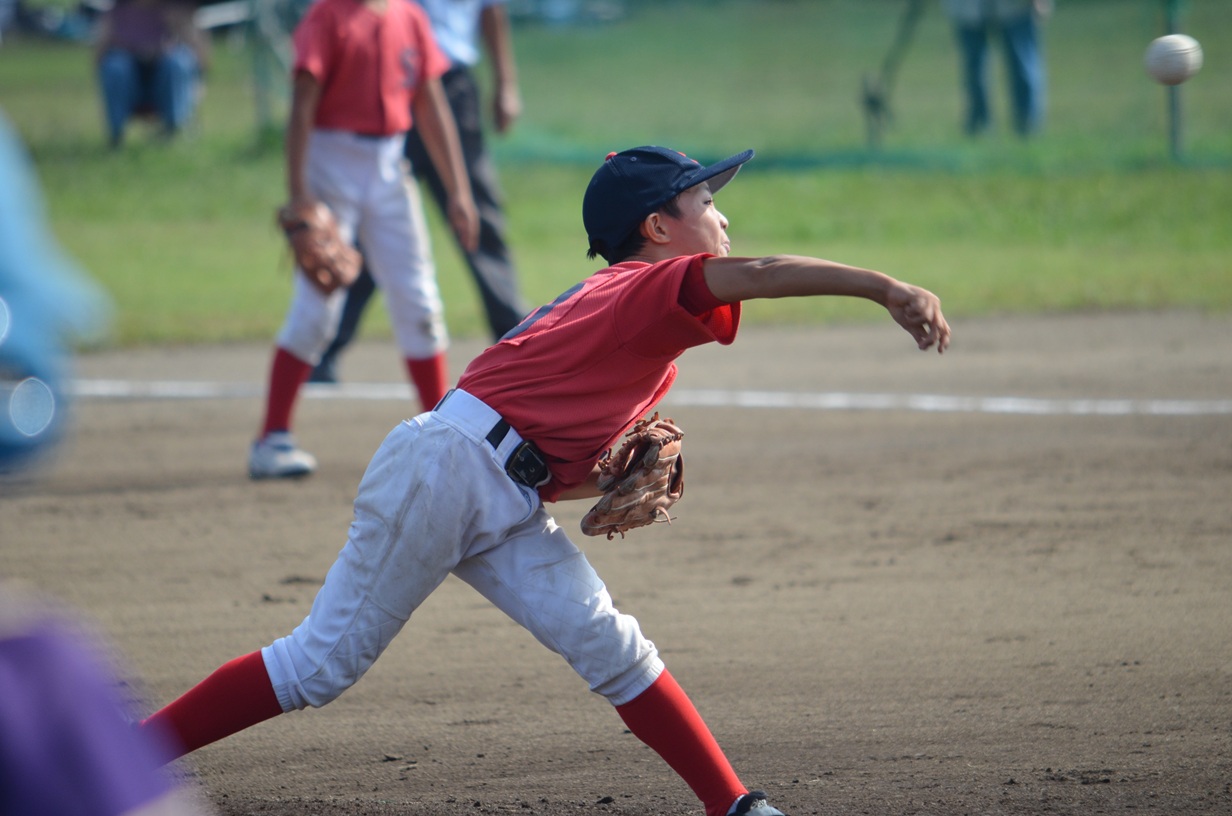 
投げては3回シャットアウト！　打っては決勝の2点タイムリーツーベース！　投打で大活躍のキャプテン！　今日のMVPでした！
